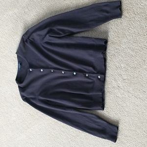 Lands' End Navy Blue Sweater